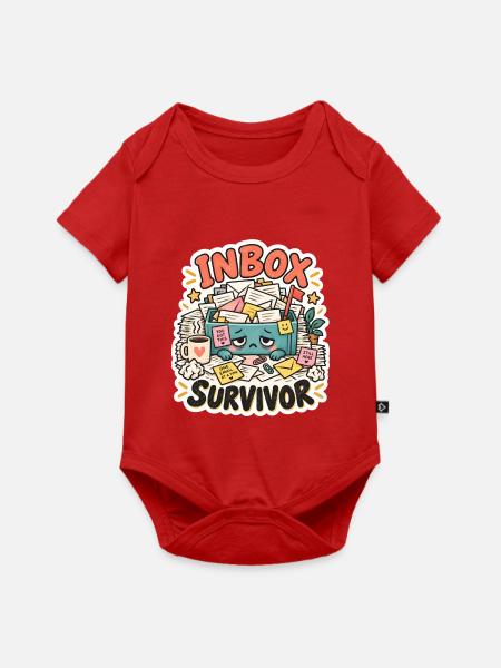 Inbox Überlebender - Baby Premium Kurzarmbody - Rot