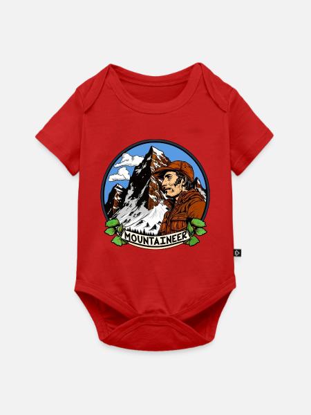 Bergsteiger Alpinisten - Baby Premium Kurzarmbody - Rot