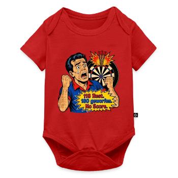 PopArt Dartboard Drama - Baby Premium Kurzarmbody - Rot - Vorne