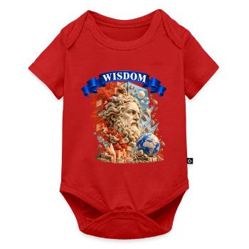 Ancient Wisdom – Greek Philosopher Art - Baby Premium Kurzarmbody - Rot - Vorne
