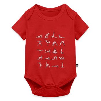 Yoga - Baby Premium Kurzarmbody - Rot - Vorne