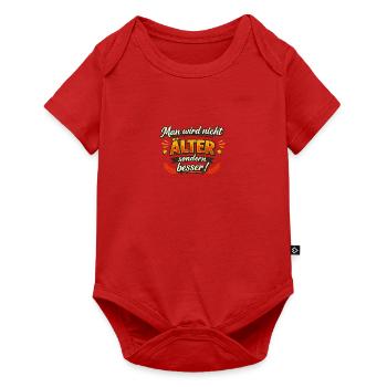 Man wird nicht ALTER, sondern besser! - Baby Premium Kurzarmbody - Rot - Vorne