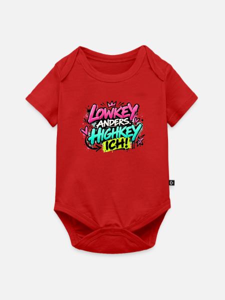 Lowkey Anders Highkey Ich Graffiti - Baby Premium Kurzarmbody - Rot