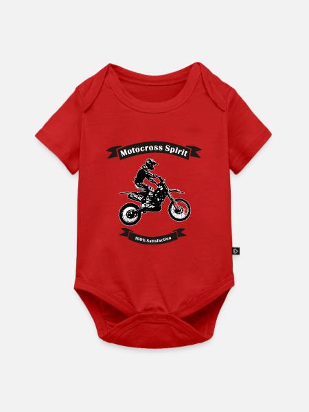 motocross spirit - Baby Premium Kurzarmbody - Rot