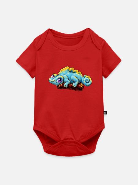 Jaszczurka_SpokoLoko - Baby Premium Kurzarmbody - Rot