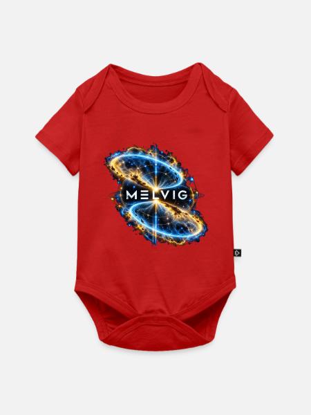 MELVIG – Blauer Ringnebel - Baby Premium Kurzarmbody - Rot