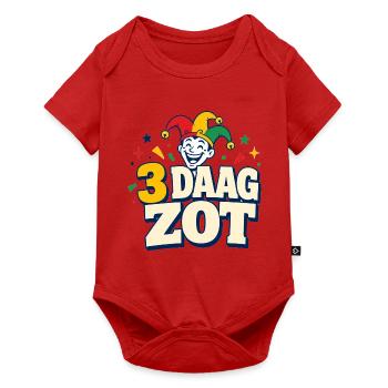 3 Tage verrückt – Karneval Limburg - Baby Premium Kurzarmbody - Rot - Vorne