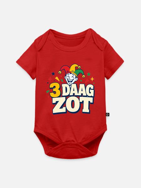 3 Tage verrückt – Karneval Limburg - Baby Premium Kurzarmbody - Rot