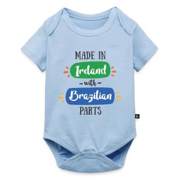 Hergestellt in Irland mit brasilianischen Teilen – Baby & Kids - Baby Premium Kurzarmbody - Hellblau - Vorne