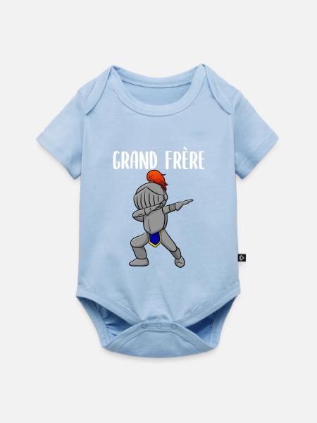 Grande Frère - Baby Premium Kurzarmbody - Hellblau