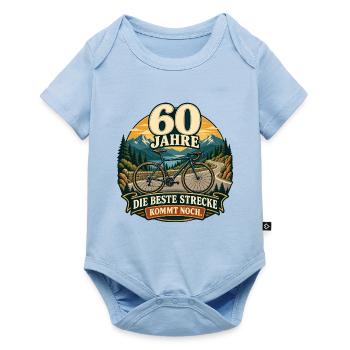 60 Jahre Die beste Strecke kommt noch - Baby Premium Kurzarmbody - Hellblau - Vorne