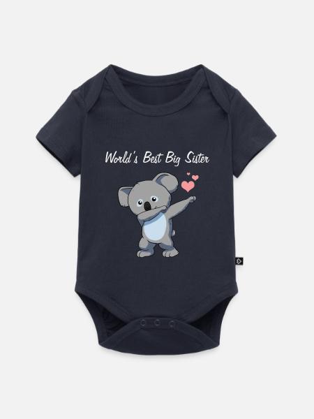 Worlds Best Sister - Baby Premium Kurzarmbody - Navy