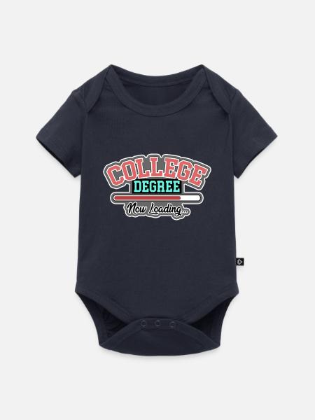 Universität Abschluss - Baby Premium Kurzarmbody - Navy