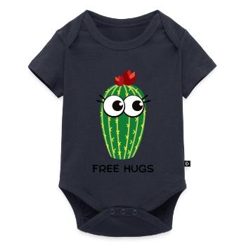 free hugs cactus - Baby Premium Kurzarmbody - Navy - Vorne