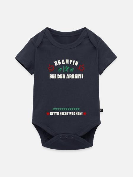 Schlafende Beamtin - Baby Premium Kurzarmbody - Navy