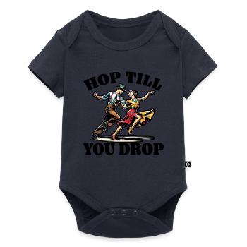 Lindy Hop Tänzer Swinging Dancing Swing Dance - Baby Premium Kurzarmbody - Navy - Vorne