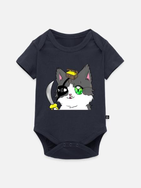 Piraten-Chat - Baby Premium Kurzarmbody - Navy