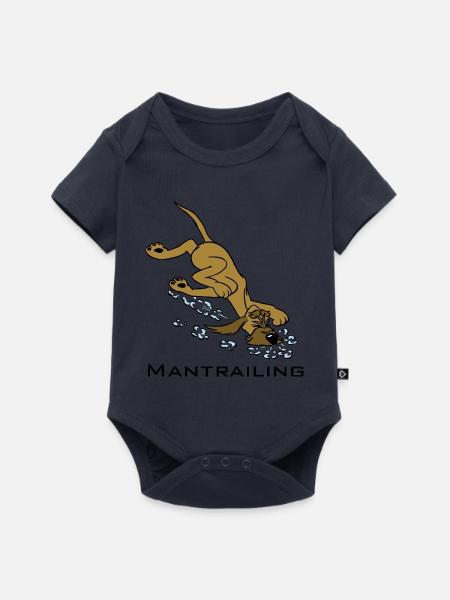 Mantrailing - Baby Premium Kurzarmbody - Navy
