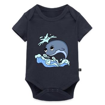 Wal - Baby Premium Kurzarmbody - Navy - Vorne