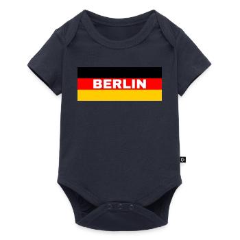 La ville de Berlin sous pavillon allemand - Body à manches courtes Premium Bébé - bleu marine - Devant
