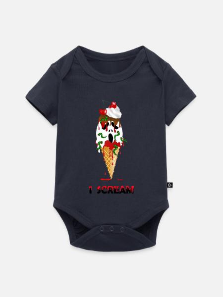 Eis Halloween - Baby Premium Kurzarmbody - Navy