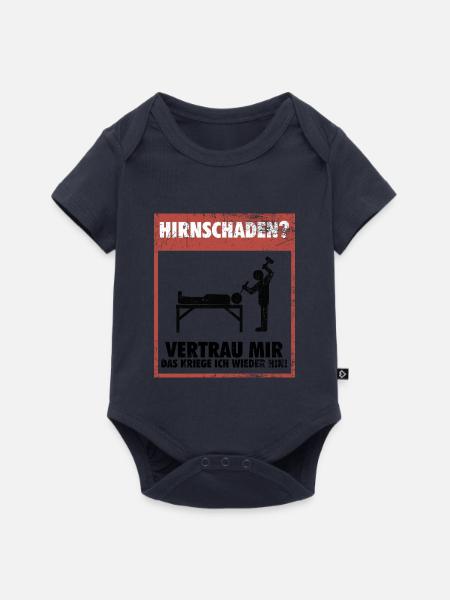 Präzise Neurochirurgin Operationssaal - Baby Premium Kurzarmbody - Navy