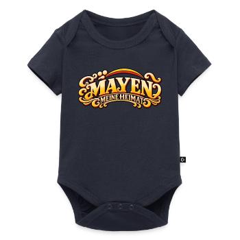 Mayen – Meine Heimat Retro Schriftzug - Baby Premium Kurzarmbody - Navy - Vorne