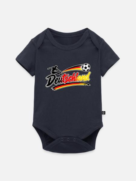 DeutschlandFussball - Baby Premium Kurzarmbody - Navy