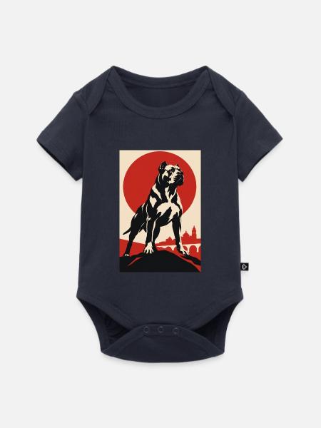 Córdoba Kampfhund - Baby Premium Kurzarmbody - Navy