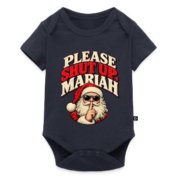 Santa Rebel Christmas Pop - Baby Premium Kurzarmbody - Navy - Vorne