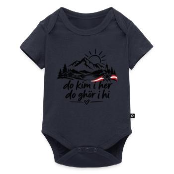 Do kim i her do ghör i hi - Heimatliebe - Baby Premium Kurzarmbody - Navy - Vorne