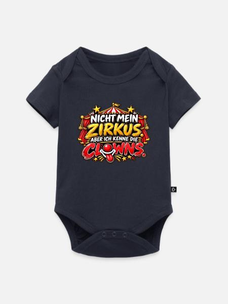 Nicht mein Zirkus, doch Clowns - Baby Premium Kurzarmbody - Navy