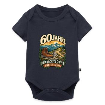 60 Jahre Gipfelsturm - Baby Premium Kurzarmbody - Navy - Vorne