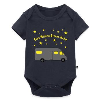 eine million sterne hotel luxus wohnmobil - Baby Premium Kurzarmbody - Navy - Vorne