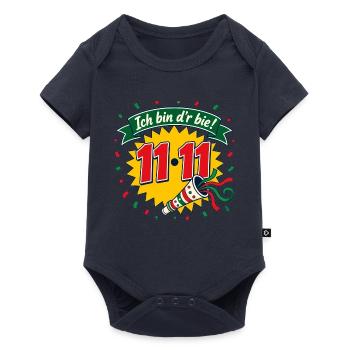 Ich bin d'r bie! 11-11 - Baby Premium Kurzarmbody - Navy - Vorne