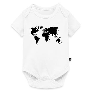 Welt - Baby Premium Kurzarmbody - Weiß - Vorne