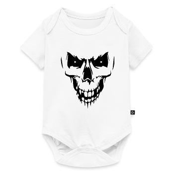 Totenkopf - Baby Premium Kurzarmbody - Weiß - Vorne