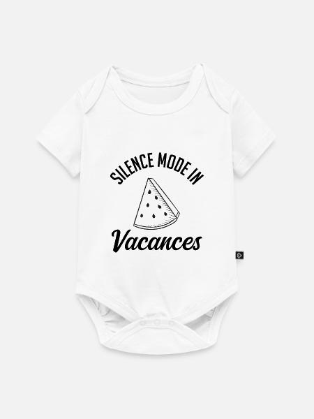 Stillemodus in Vakanz. - Baby Premium Kurzarmbody - Weiß
