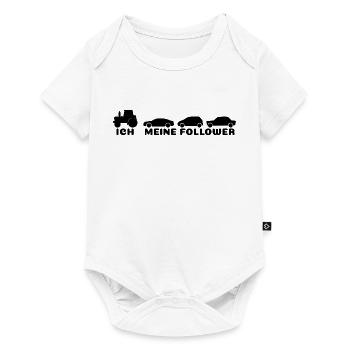 Ich meine Follower  - Baby Premium Kurzarmbody - Weiß - Vorne
