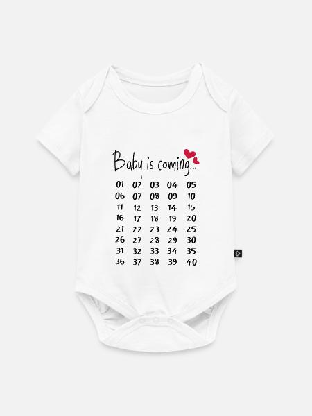 Lustiges Schwangerschaft Schwanger Geschenk Eltern - Premium kortærmet baby-body  - hvid