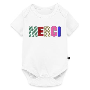 Vielen Dank - Baby Premium Kurzarmbody - Weiß - Vorne