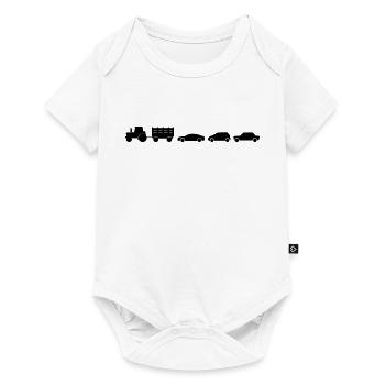 Tractor Trailer Cars Farmer Farmer - Baby Premium short-sleeve bodysuit - white - Front