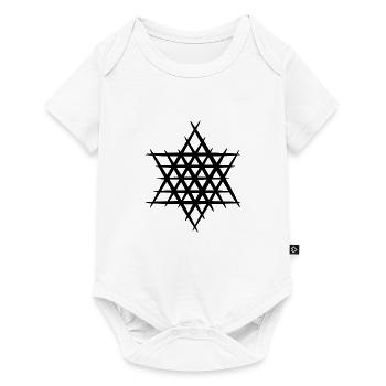 Judentum Symbol Davidstern Stern jüdisch - Baby Premium Kurzarmbody - Weiß - Vorne