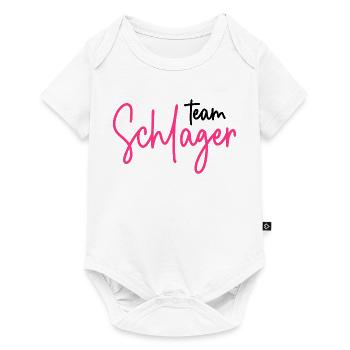 Team Schlager - Schlagerparty - Schlagermusik - Baby Premium Kurzarmbody - Weiß - Vorne