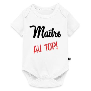 MEISTER. MEISTER - Baby Premium Kurzarmbody - Weiß - Vorne