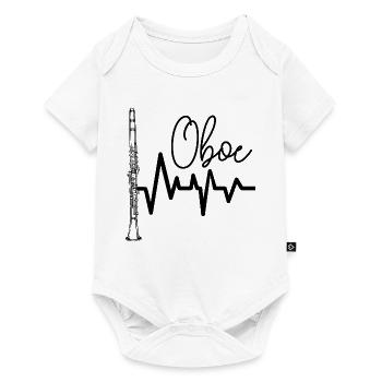 Oboe - Baby Premium Kurzarmbody - Weiß - Vorne