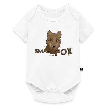 Fuchs schlauer Fuchs schlau wie ein Fuchs - Baby Premium Kurzarmbody - Weiß - Vorne