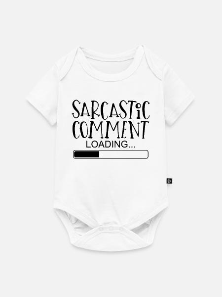 Sarcastic comment Sprüche Spruch lustig witzig - Premium kortærmet baby-body  - hvid