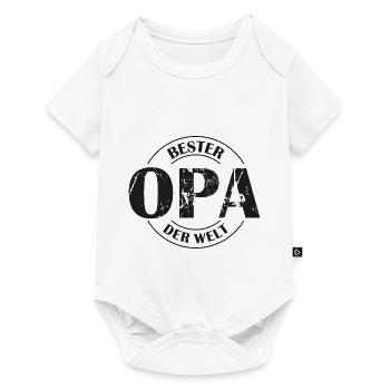 Bester Opa der Welt - Baby Premium Kurzarmbody - Weiß - Vorne