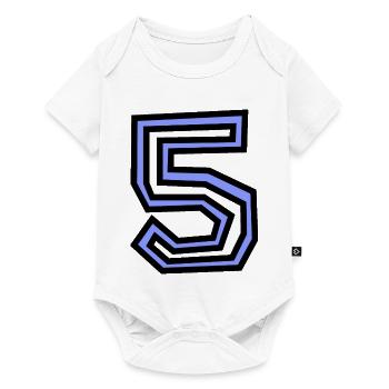 5. 5 JAHRE - Baby Premium Kurzarmbody - Weiß - Vorne